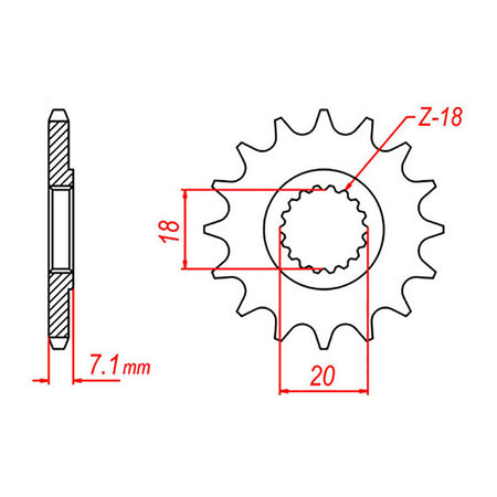 Sprocket Kit Suzuki RMZ250 - 520KXZ 13/49