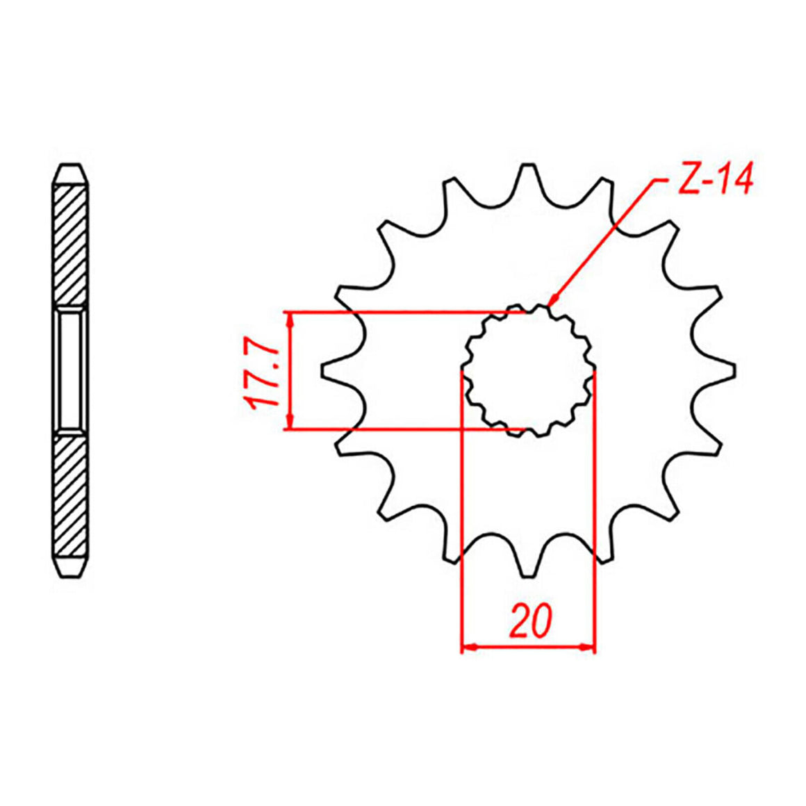 Sprocket Kit Yamaha YZ125 '99-'01 - 520EXW 13/48
