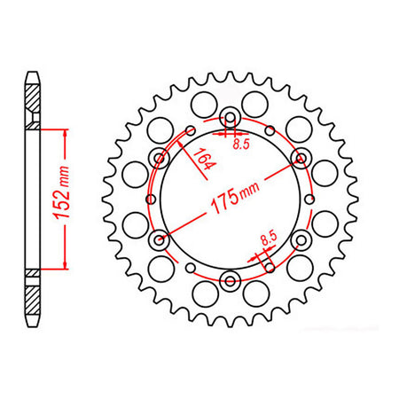 Sprocket Kit Yamaha YZ250 '98 - 520KXZ 14/50