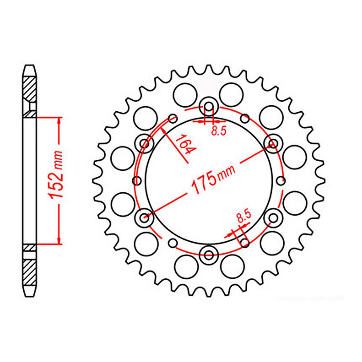 Sprocket Kit Yamaha YZ/WR400F U-Ring - GB520MXU 14/49