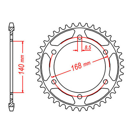 Sprocket Kit BMW F650GS '08-'12 - 525XRE 17/42