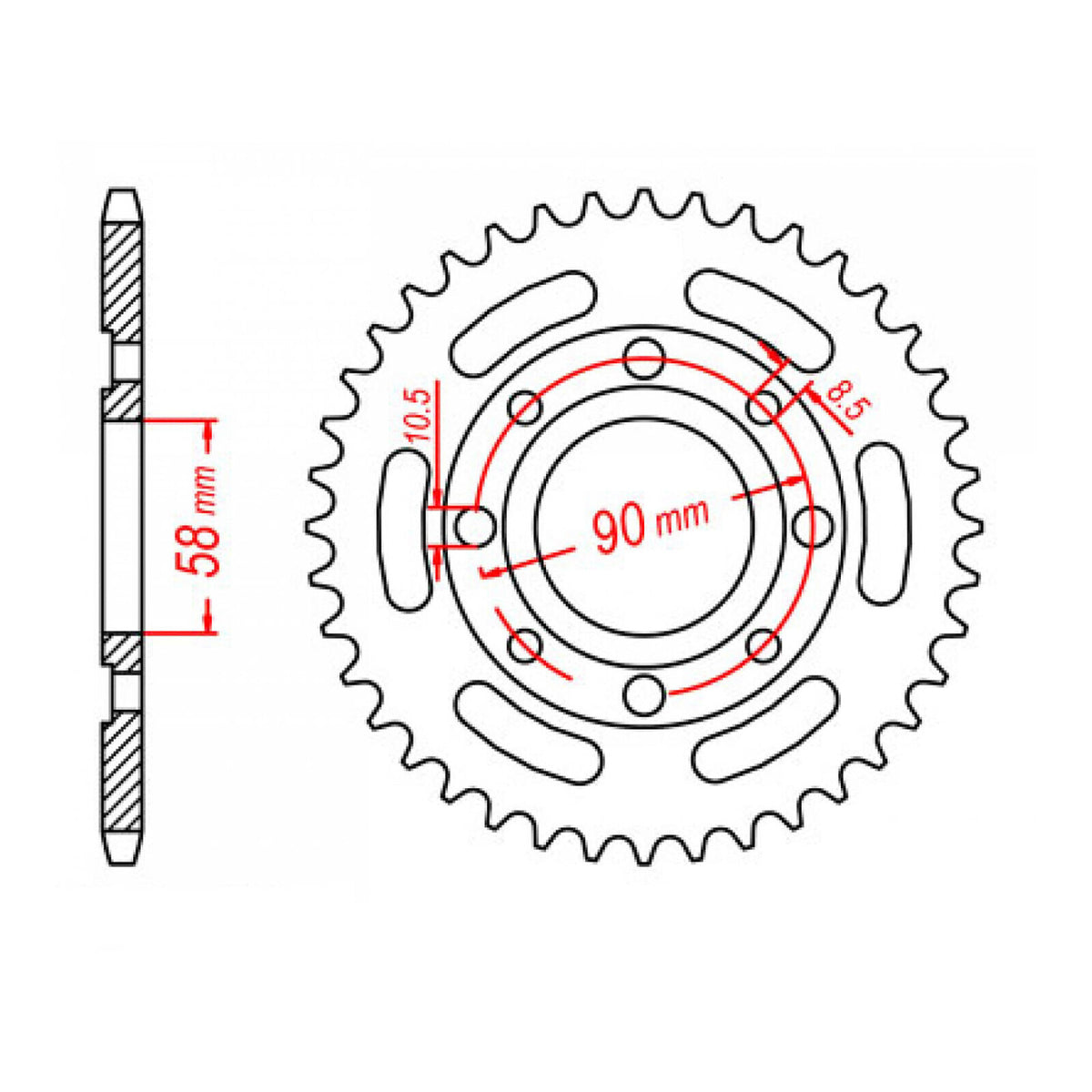 Sprocket Kit Honda CB250 Nighthawk - 520SO 14/33