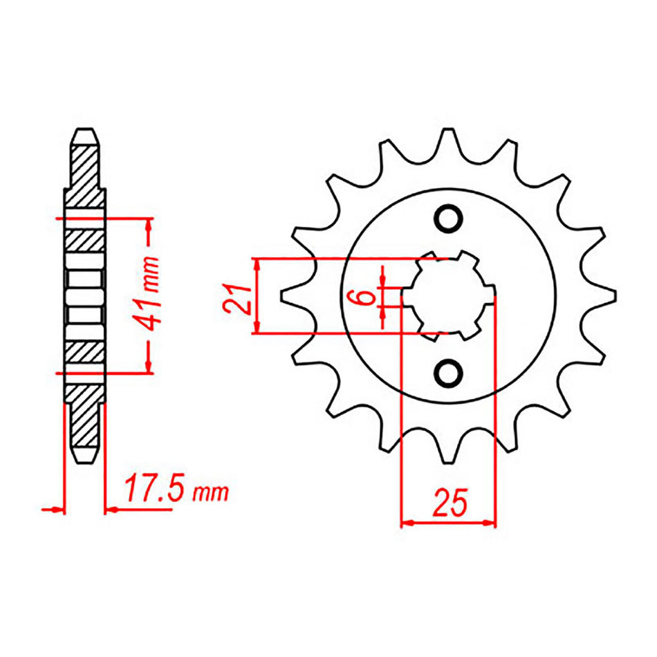 Sprocket Kit Honda GB500 - 525XRE 15/37