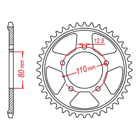 Sprocket Kit Honda CRF1000L Africa Twin '16- (recc) 525ZXW 16/42