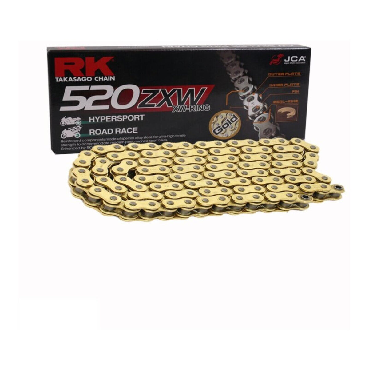 Sprocket Kit Kawasaki Z750 J/L/M/N/P '04-'11 - GB520ZXW 15/43