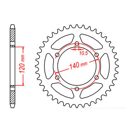 Sprocket Kit Kawasaki W650 - 525XRE 15/39