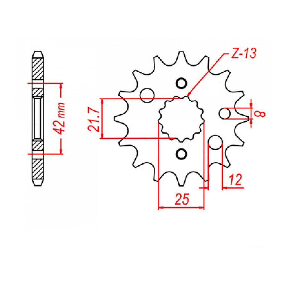 Sprocket Kit Kawasaki ZX9R '94-'97 Gold (economy) - GB530XRE 16/44