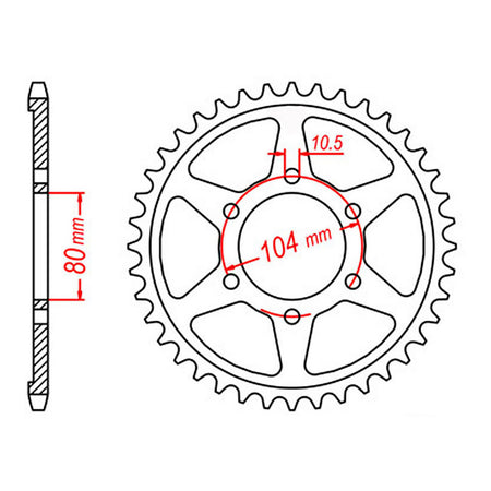 Sprocket Kit Kawasaki ZX9R '94-'97 Gold (economy) - GB530XRE 16/44