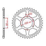 Sprocket Kit Kawasaki ZX9R '94-'97 (recommended) - 530ZXW 16/44
