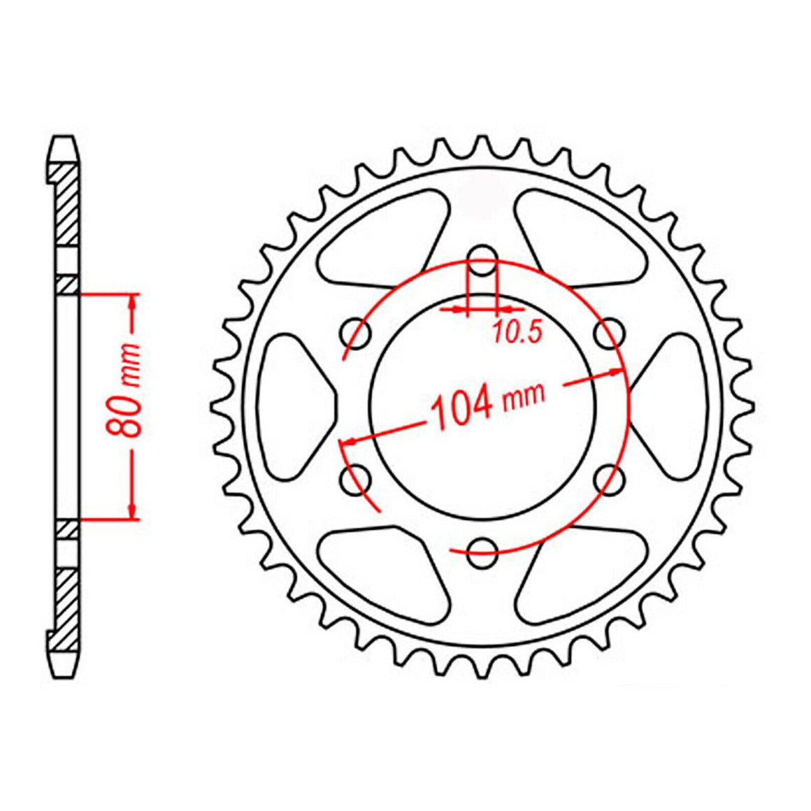 Sprocket Kit Kawasaki Z1000 A '03-'06 - GB525ZXW 16/42