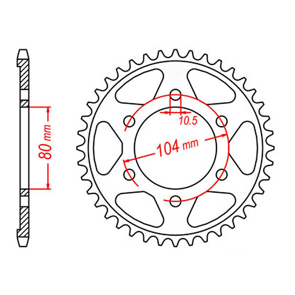 Sprocket Kit Kawasaki Z1000 A '03-'06 - GB525ZXW 16/42