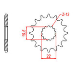Sprocket Kit Suzuki GSX250 Across - 520XRE 13/49