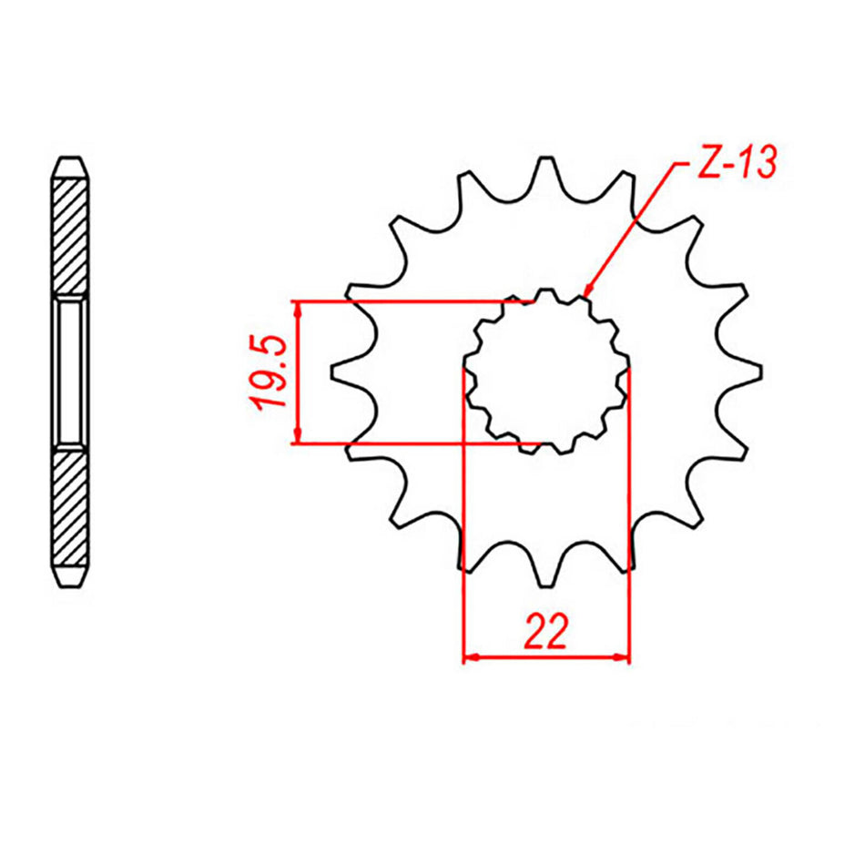 Sprocket Kit Suzuki GSF250 Bandit - 520XRE 13/49