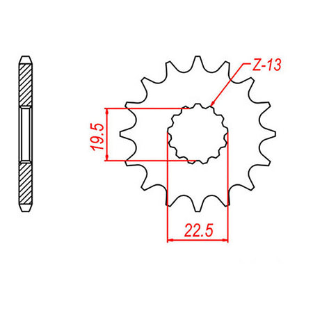 Sprocket Kit Suzuki GSF400 - 525XRE 14/46