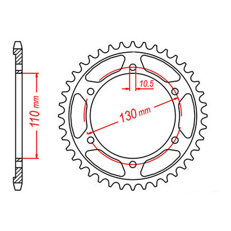 Sprocket Kit Suzuki GSXR750 '11-'16 - GB525ZXW 17/45