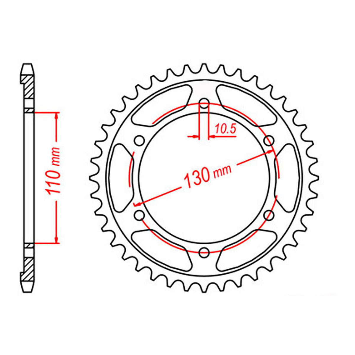 Sprocket Kit Suzuki GSXS1000A/FA 16- GB525ZXW 17-44