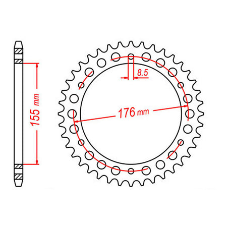 Sprocket Kit Triumph Speed Triple '99-'01 / Daytona T995 '99-'01 - 530ZXW