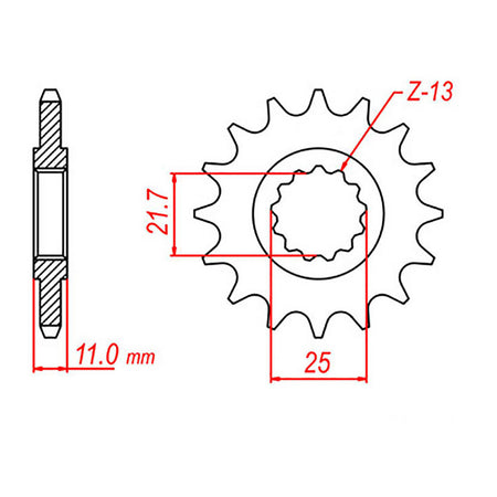 Sprocket Kit Yamaha FZR1000 '87-'88 Gold - GB530XRE 17/46