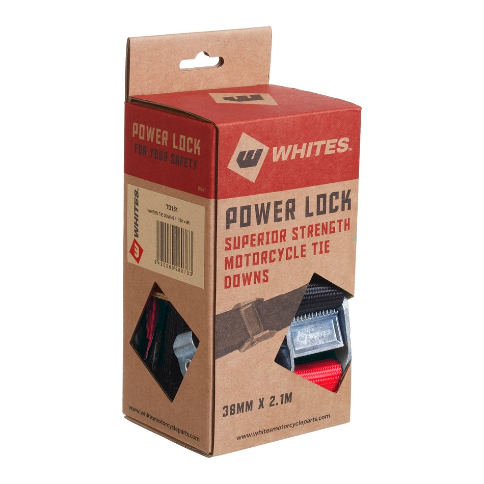 Whites Tie-Downs - Black / Red
