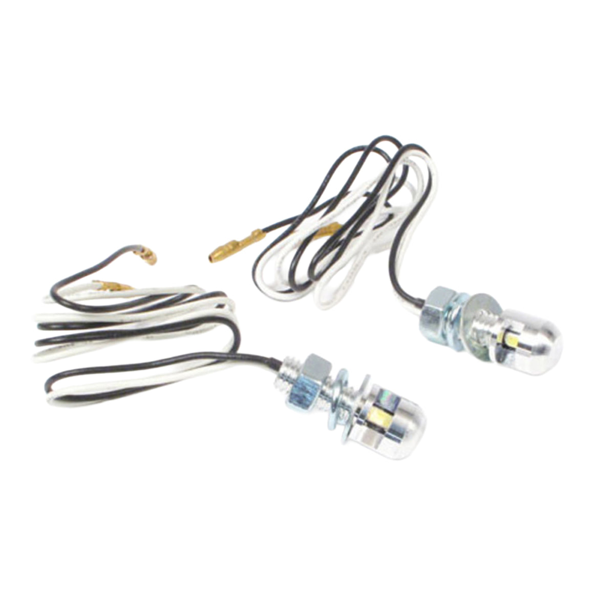 WHITES NUMBER PLATE LED BOLT LIGHT 13.5X12.8 SIL (Pair)