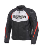 Triumph TRIPLE SPORT MESH JACKET IN BLACK, WHITE AND RED