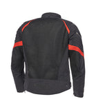 Triumph TRIPLE SPORT MESH JACKET IN BLACK, WHITE AND RED