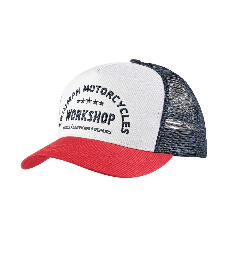 TRIUMPH WORKSHOP TRUCKER CAP RED