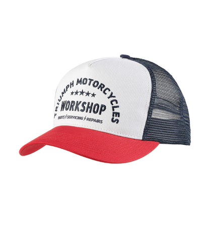 TRIUMPH WORKSHOP TRUCKER CAP RED