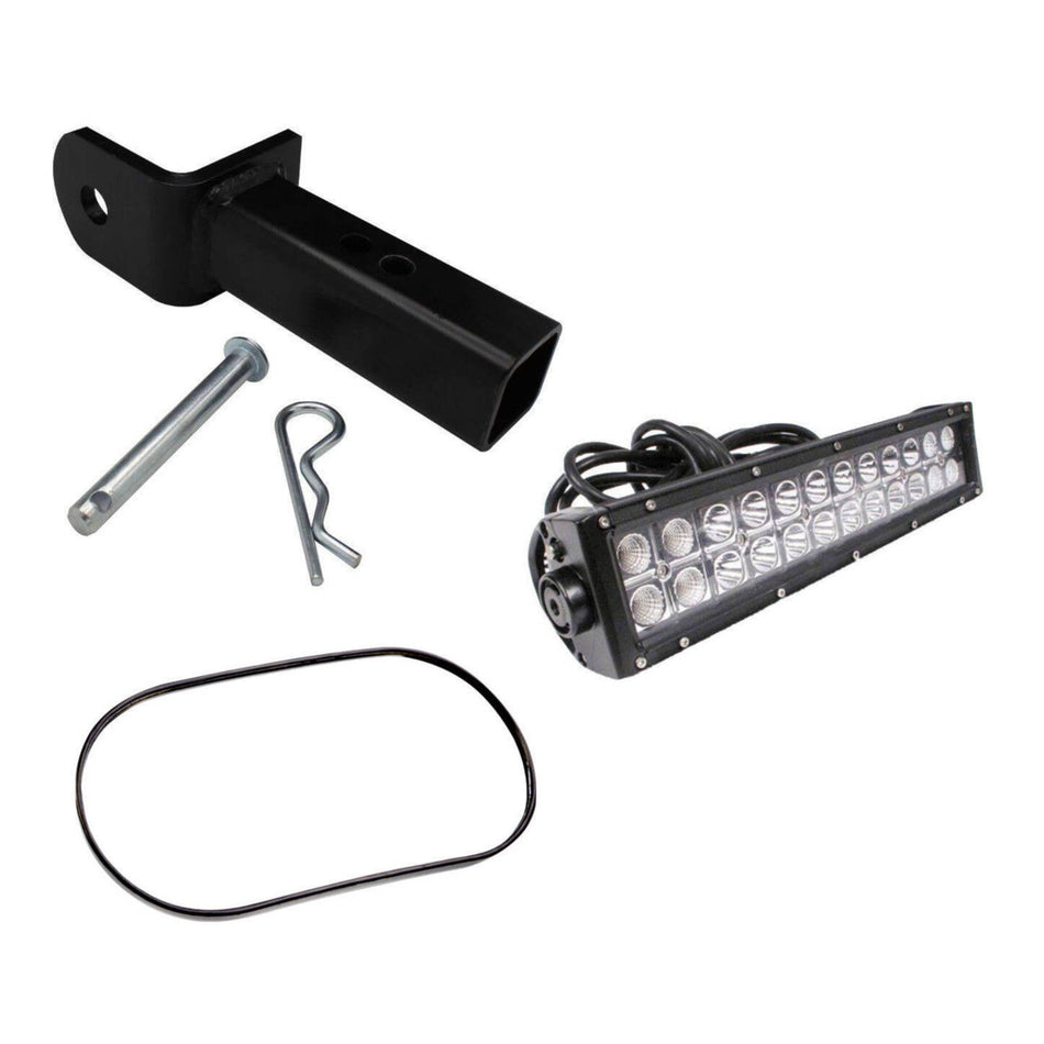 UTV Bundle - Mirror, Light Bar & Hitch
