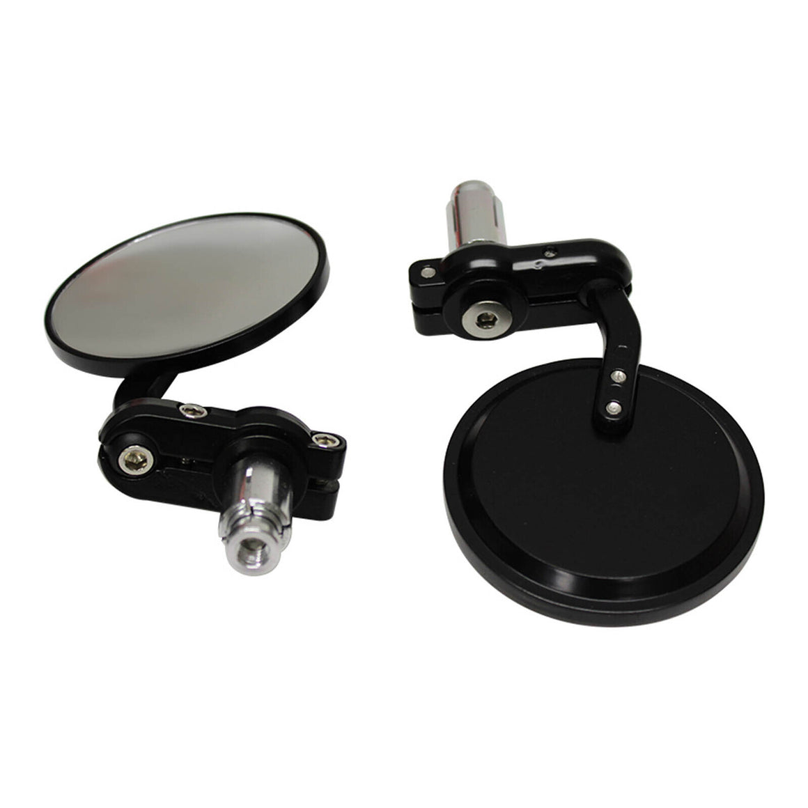 Whites Handlebar Bar End Mirrors - Black (Pair)