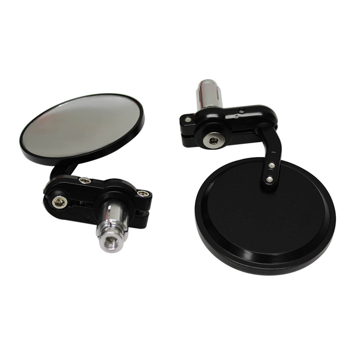 Whites Handlebar Bar End Mirrors - Black (Pair)