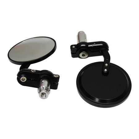 Whites Handlebar Bar End Mirrors - Black (Pair)