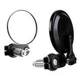 Whites Handlebar Bar End Mirrors Pair - Hinged - Black