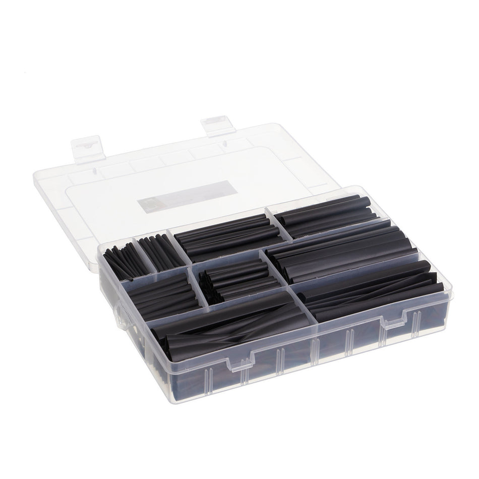 WHITES HEAT SHRINK KIT BLACK 385 PC KIT