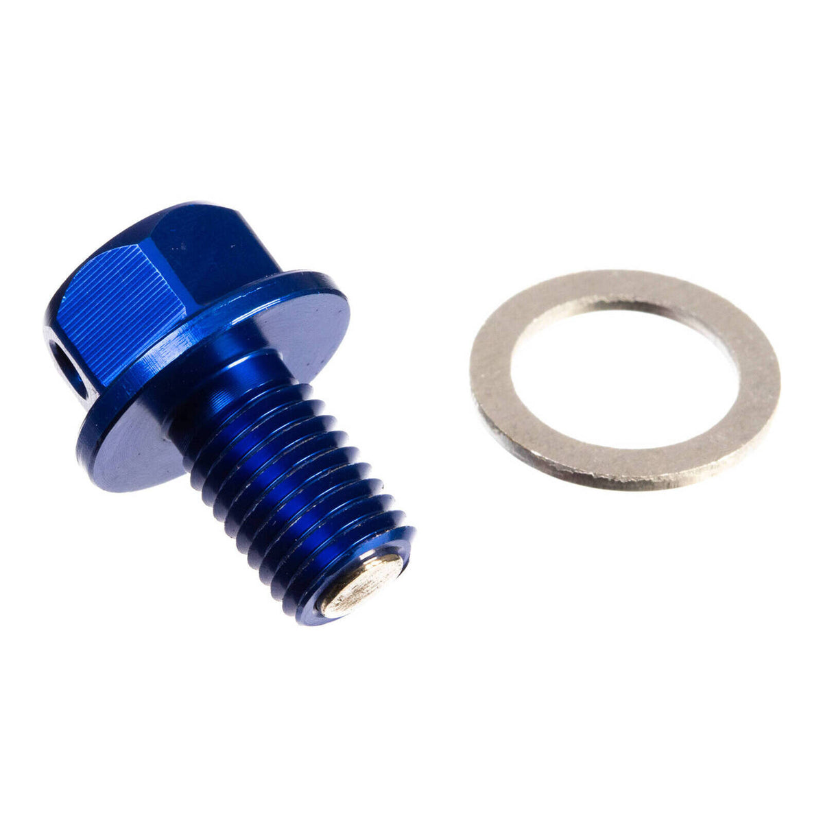 Whites Magnetic Sump Plug M10 x 15 x 1.5 - Blue