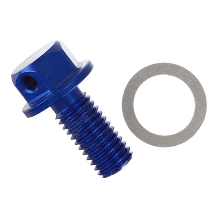 Whites Magnetic Sump Plug M10 x 22 x 1.5 - Blue