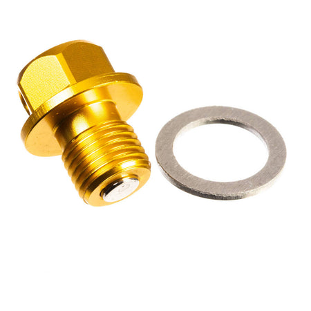 Whites Magnetic Sump Plug M12 x 15 x 1.5 - Orange