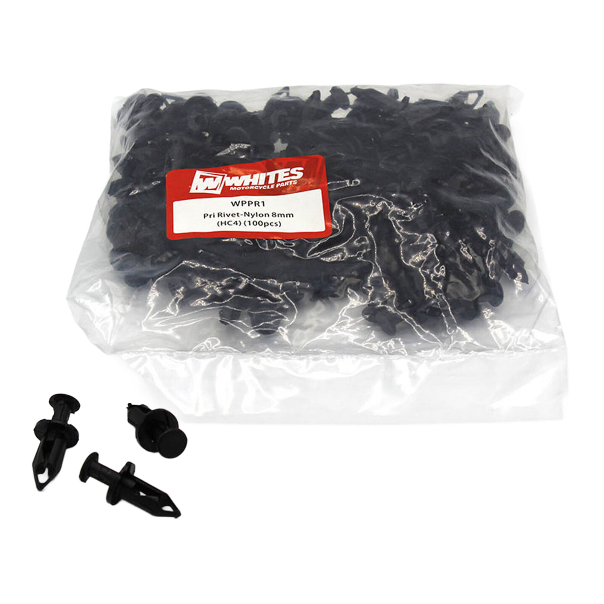 Whites Nylon Pry Rivets - 8mm (100 Pack)