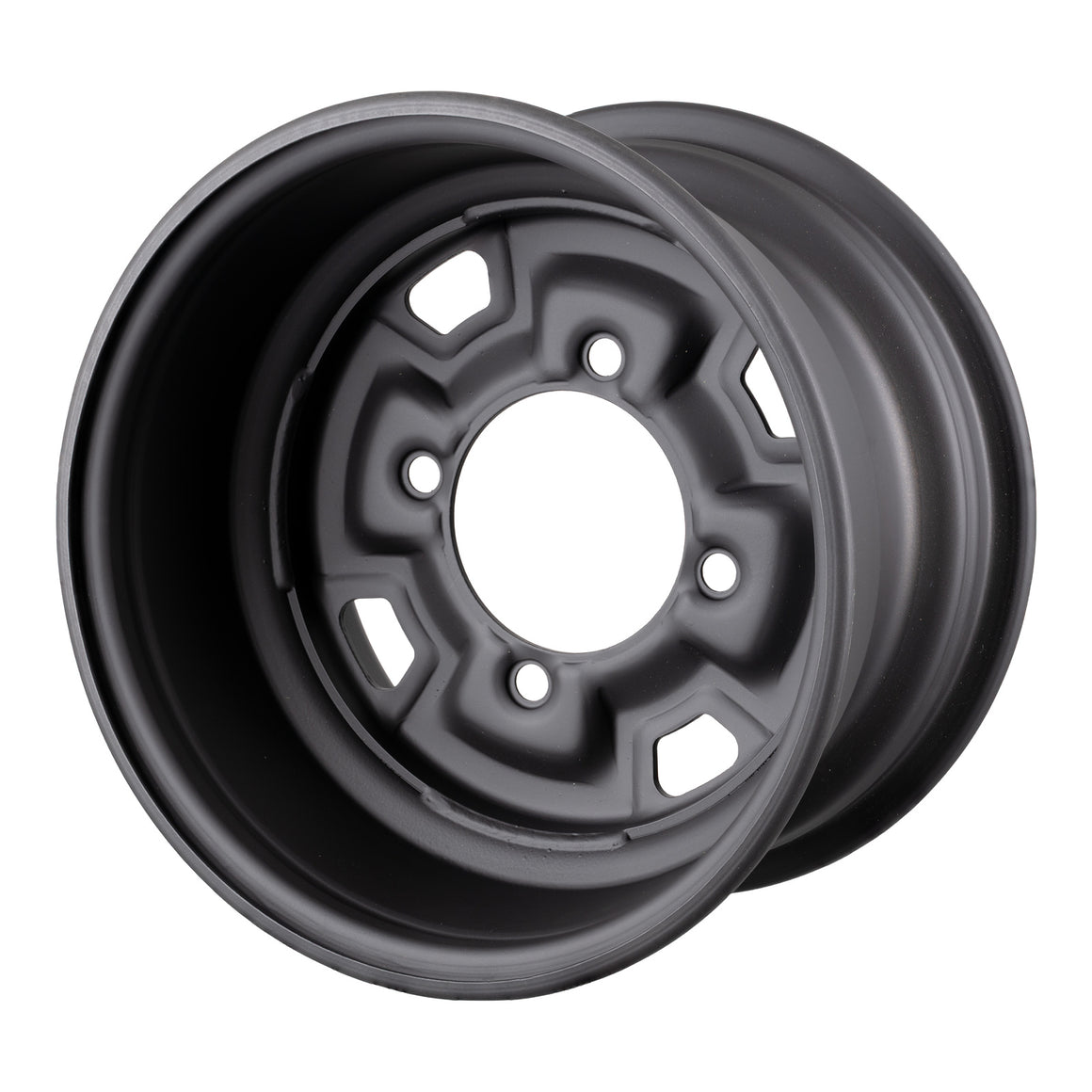 Whites ATV/UTV Steel Rim 12x7 Can-Am Front & Rear 4/137 +12.7 - Black