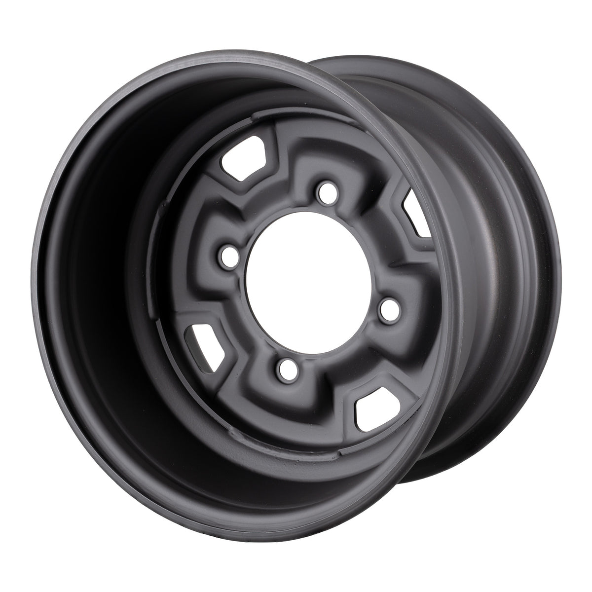 Whites ATV/UTV Steel Rim 12x7 Can-Am Front & Rear 4/137 +12.7 - Black