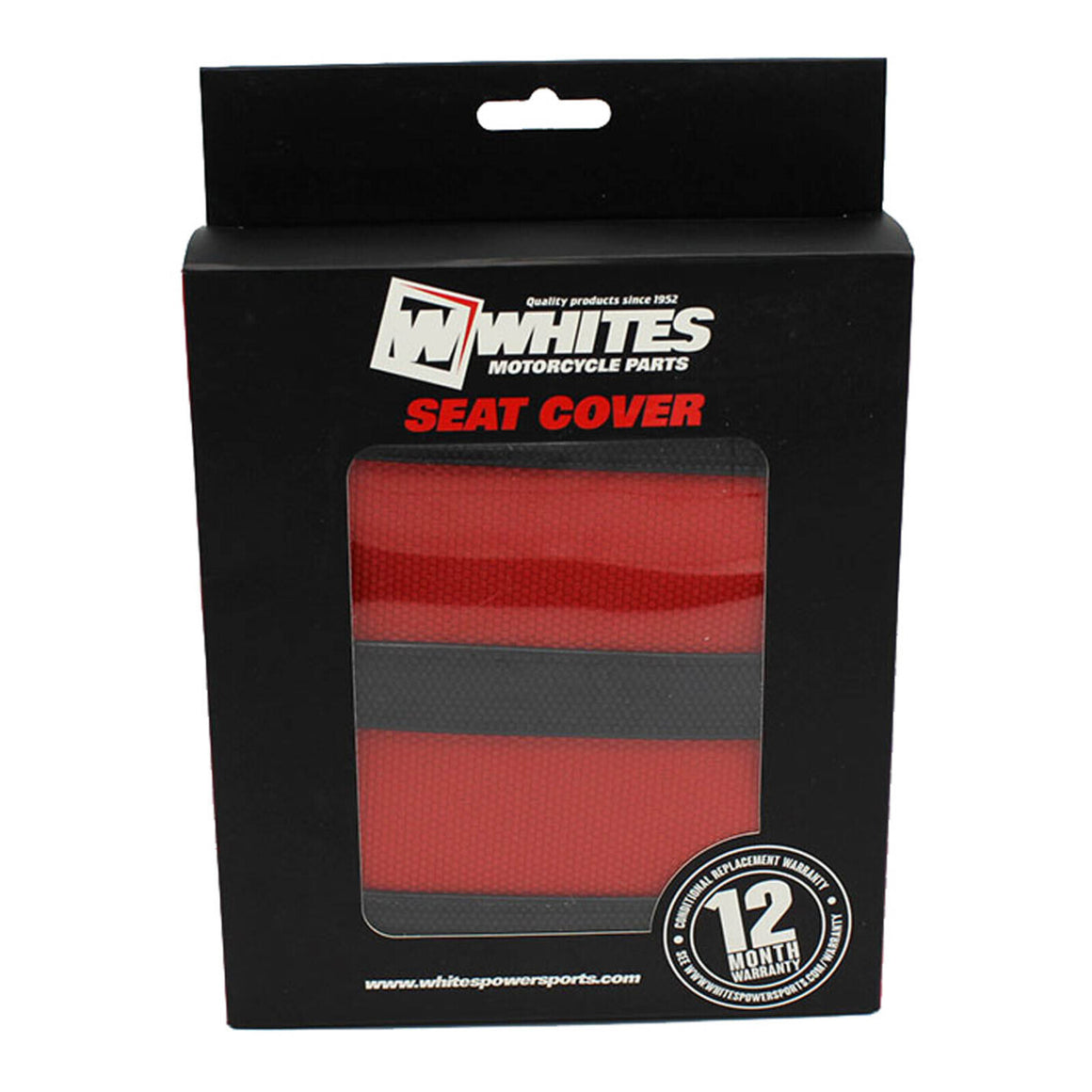Whites Seat Cover - Red / Black Suzuki RM85 02-16