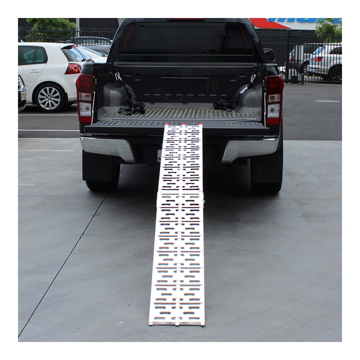 Whites Folding Alloy Ramp 226x30cm - 340kg Rated