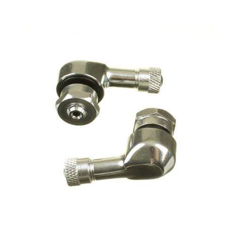 WHITES 90 DEGREE ALLOY VALVES 8.3MM (EURO/YAM) - SIL (PAIR)