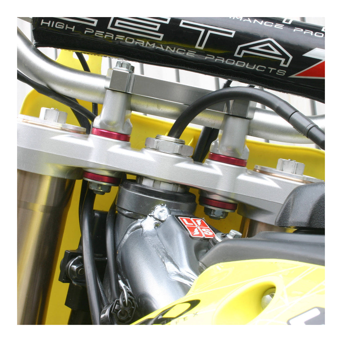Zeta Rubber Killer - Red 4pcs Kawasaki KX, KX250F '04-, KX450F '11-