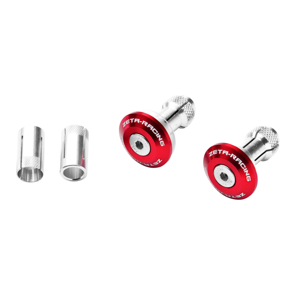 Zeta Bar End Plug 29mm 2pcs - Red