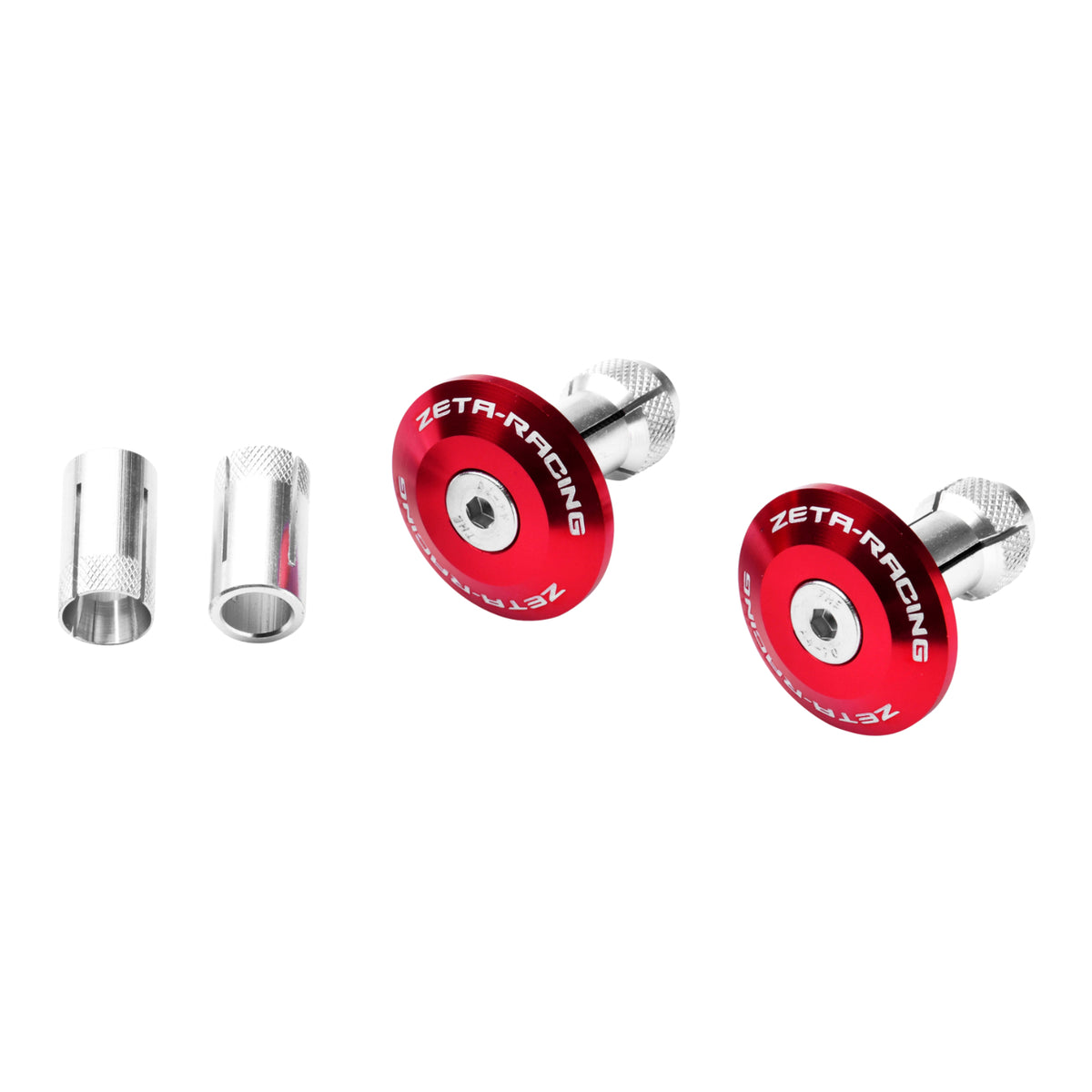 Zeta Bar End Plug 35mm 2pcs - Red
