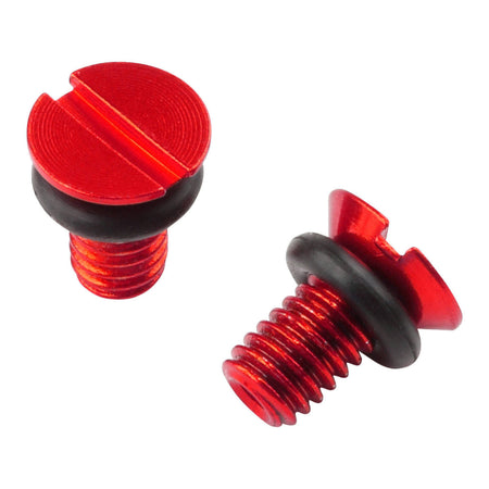 Zeta Front Fork Air Valve Cap Screw WP - Red 2pcs