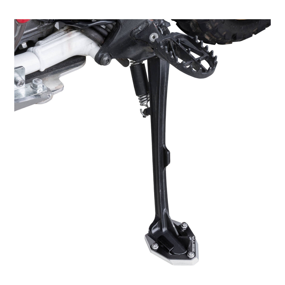 Zeta Side Stand Extender Black/Silver Honda CRF1000L/ADV '16-