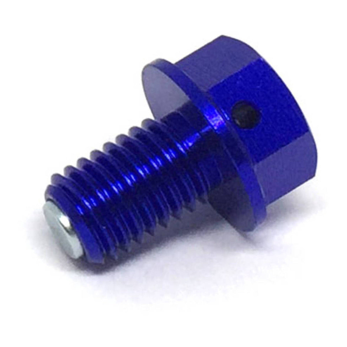 Zeta Magnetic Drain Bolt M10x1.5x15 - Blue