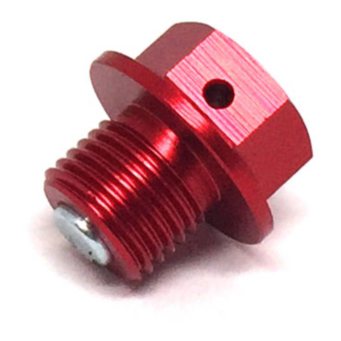 Zeta Magnetic Drain Bolt M12x1.25x10 - Red